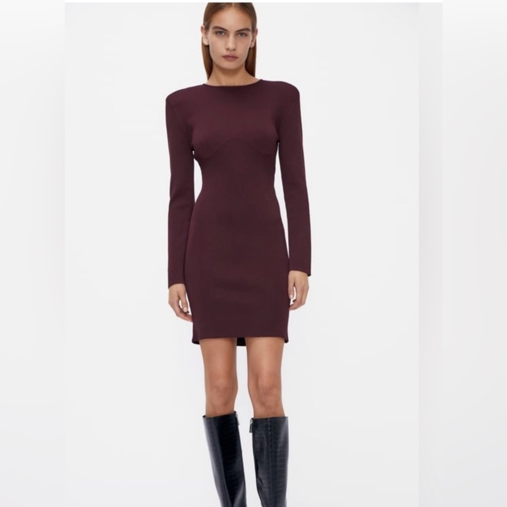 Zara knit mini dress